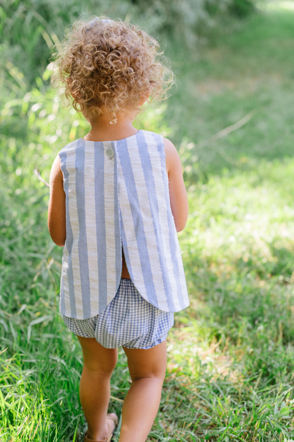 Reversible Tulip Tunic in Mayflower Harbor