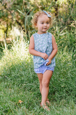 Load image into Gallery viewer, Flutter Bloomer in Harbor Gingham
