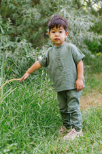Load image into Gallery viewer, Gauze Jogger in Fern
