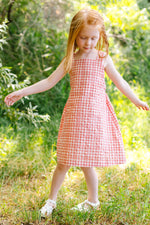 Load image into Gallery viewer, Beach Dress in Watermelon Plaid
