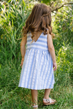 Load image into Gallery viewer, Weekend Dress in Harbor Seersucker
