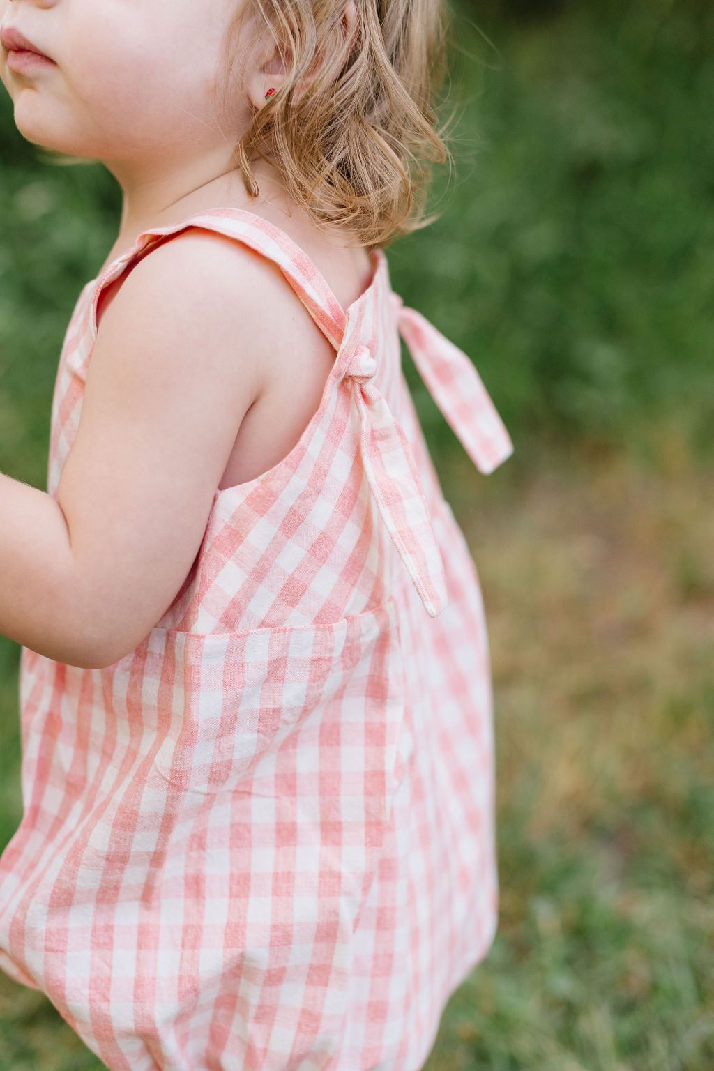 Knotted Bubble in Petal Gingham