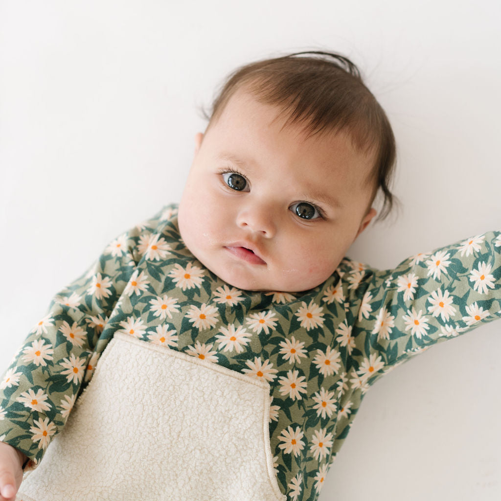 Zipper Romper in Daisy