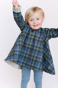 Reversible Swing Tunic in Schoolhouse Fleurs