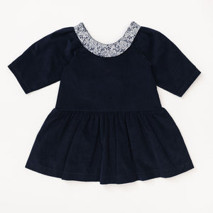 Celebration Dress in Midnight Corduroy