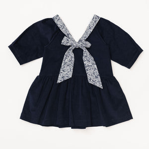 Celebration Dress in Midnight Corduroy