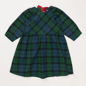 Birthday Dress in Evergreen Plaid Thimble Birthday Dress in Evergreen Plaid Thimble