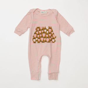 Bamboo Zipper Romper in Autumn Berry