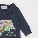 Load image into Gallery viewer, Bamboo Shawl Collar Romper in Evening Meadow
