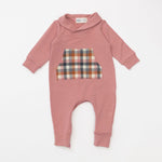 Load image into Gallery viewer, Bamboo Shawl Collar Romper in Rosewood
