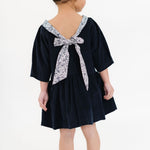 Load image into Gallery viewer, Celebration Dress in Midnight Corduroy
