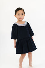Load image into Gallery viewer, Celebration Dress in Midnight Corduroy
