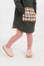 Load image into Gallery viewer, Bamboo Legging in Rosewood French Terry
