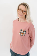 Load image into Gallery viewer, Women&#39;s Bamboo Sweatshirt in Rosewood
