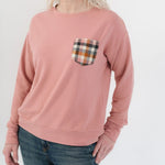 Load image into Gallery viewer, Women&#39;s Bamboo Sweatshirt in Rosewood
