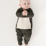 Load image into Gallery viewer, Bamboo Shawl Collar Romper in Pepper
