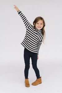 Bamboo Legging in Navy French Terry