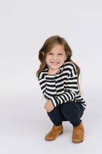 Load image into Gallery viewer, Bamboo Legging in Navy French Terry
