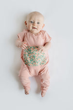 Load image into Gallery viewer, Bamboo Zipper Romper in Strawberry Rose
