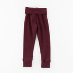 Load image into Gallery viewer, Ribbed Legging in Organic Garnet
