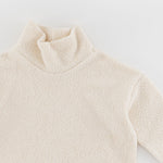 Load image into Gallery viewer, Funnel Neck Sweatshirt in Cream Sherpa
