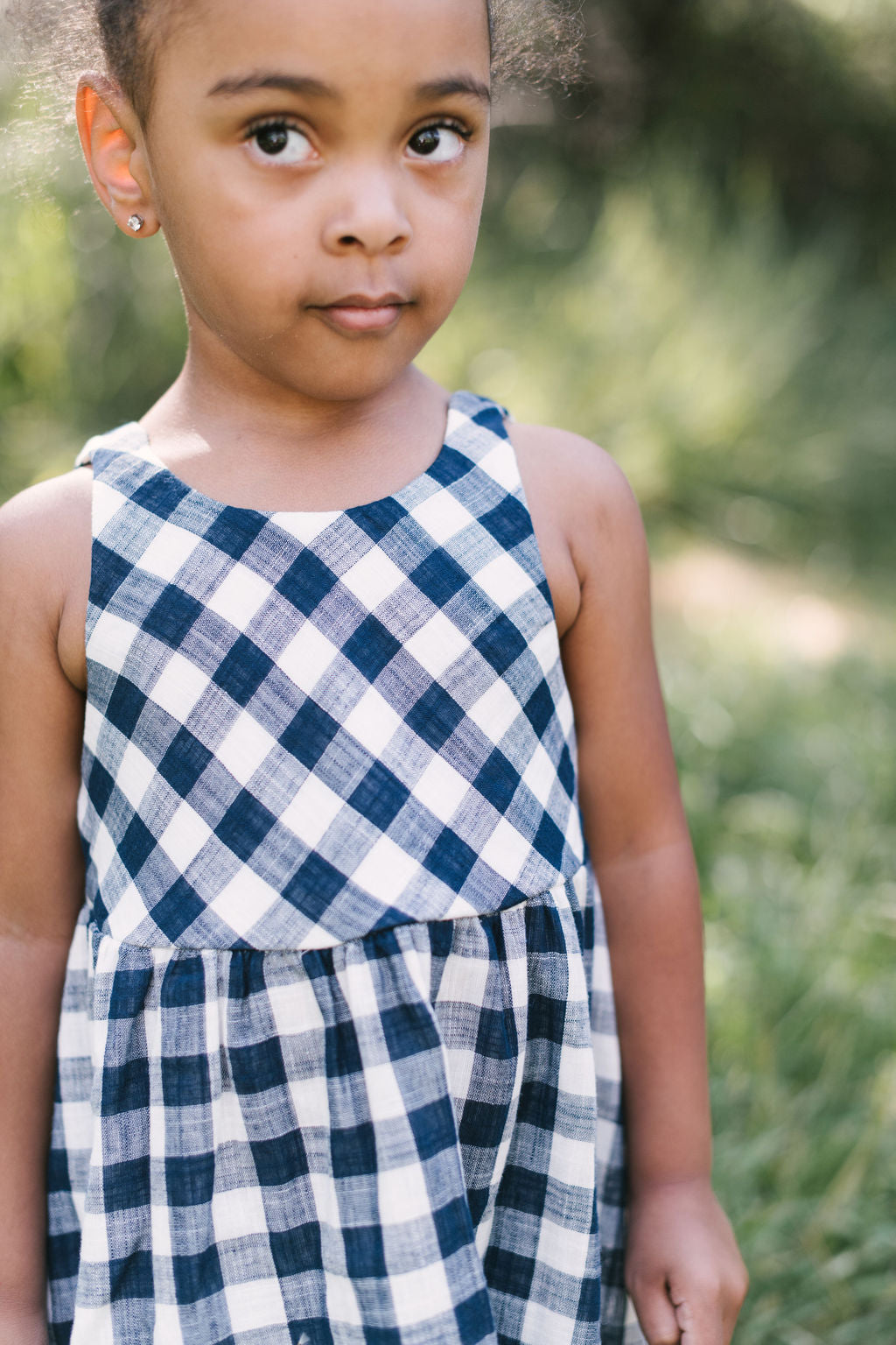 Weekend Dress in Midnight Gingham