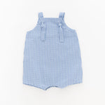 Load image into Gallery viewer, Knotted Shortall in Cornflower Gingham
