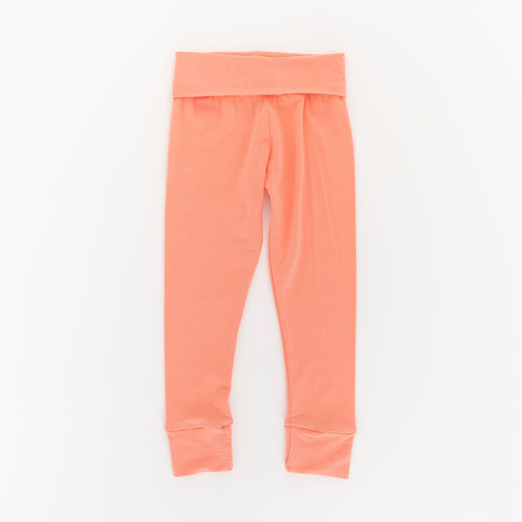 Bamboo Legging in Vibrant Peach