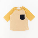 Load image into Gallery viewer, Raglan Pocket Tee in Buttercup
