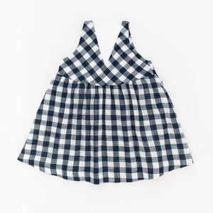 Weekend Dress in Midnight Gingham