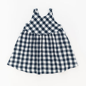 Weekend Dress in Midnight Gingham