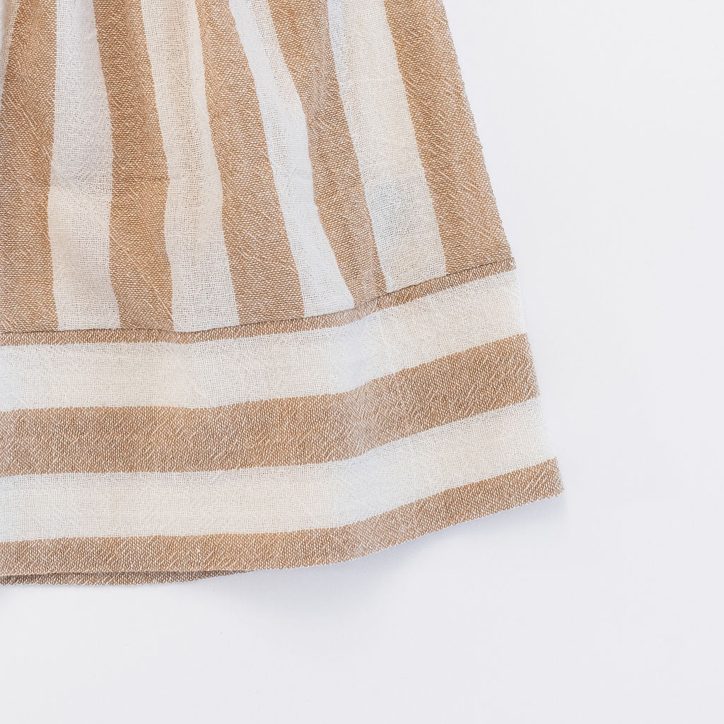 Midi Skirt in Fawn Stripe
