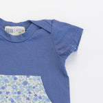 Load image into Gallery viewer, Zipper Romper in Forget-Me-Not
