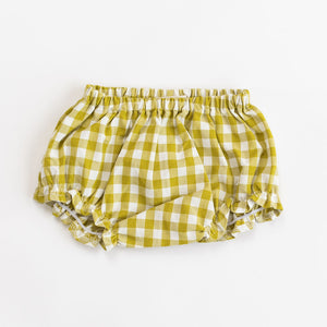 Flutter Bloomer in Citron Gingham