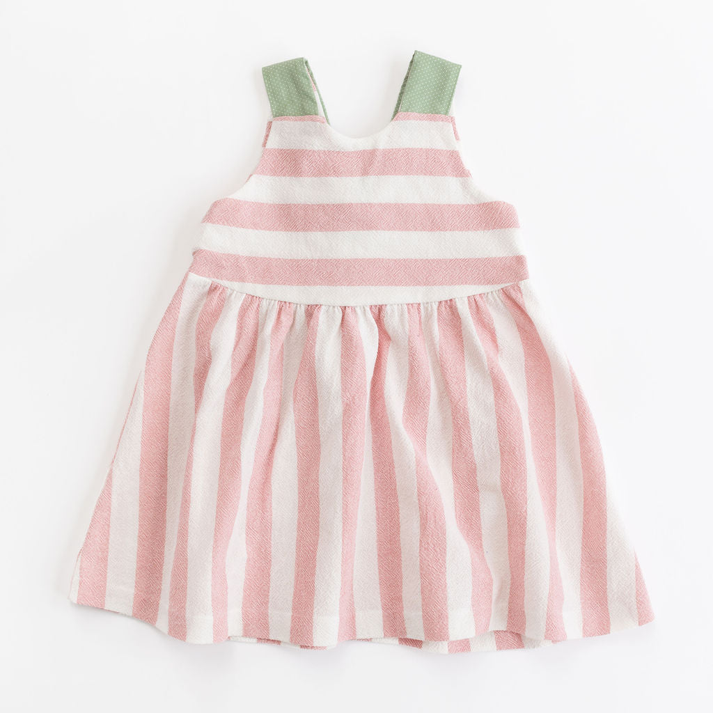 Sunday Dress in Rose Stripe