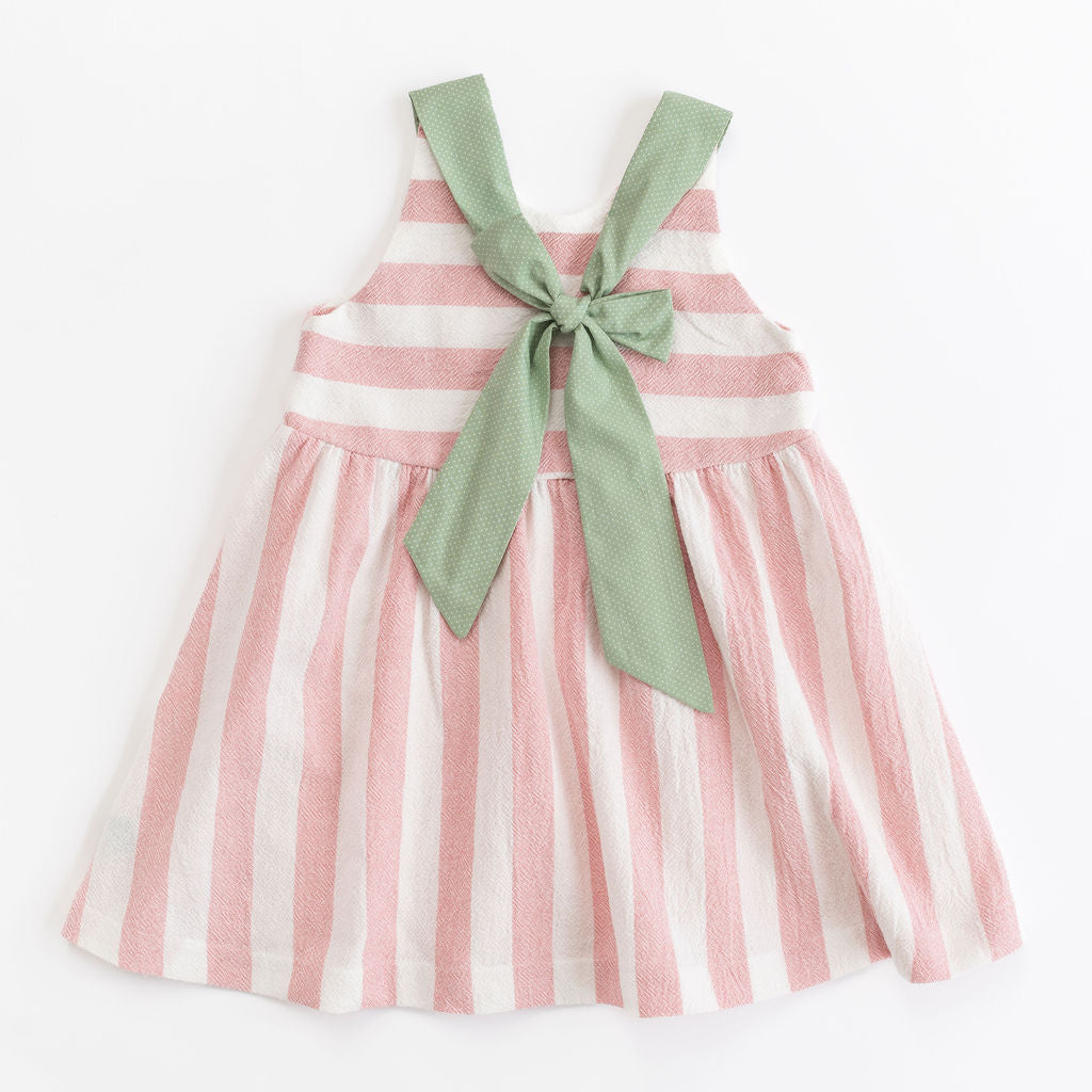 Sunday Dress in Rose Stripe