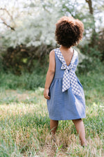 Load image into Gallery viewer, Sunday Dress in Ocean Gauze
