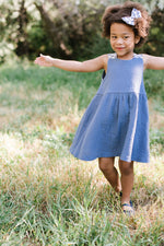 Load image into Gallery viewer, Sunday Dress in Ocean Gauze
