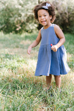 Load image into Gallery viewer, Sunday Dress in Ocean Gauze
