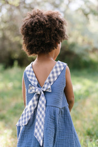Sunday Dress in Ocean Gauze