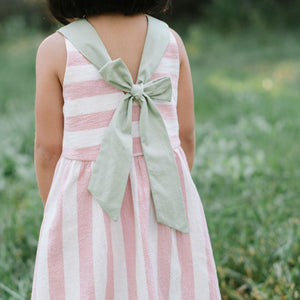 Sunday Dress in Rose Stripe