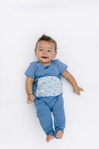 Zipper Romper in Forget-Me-Not