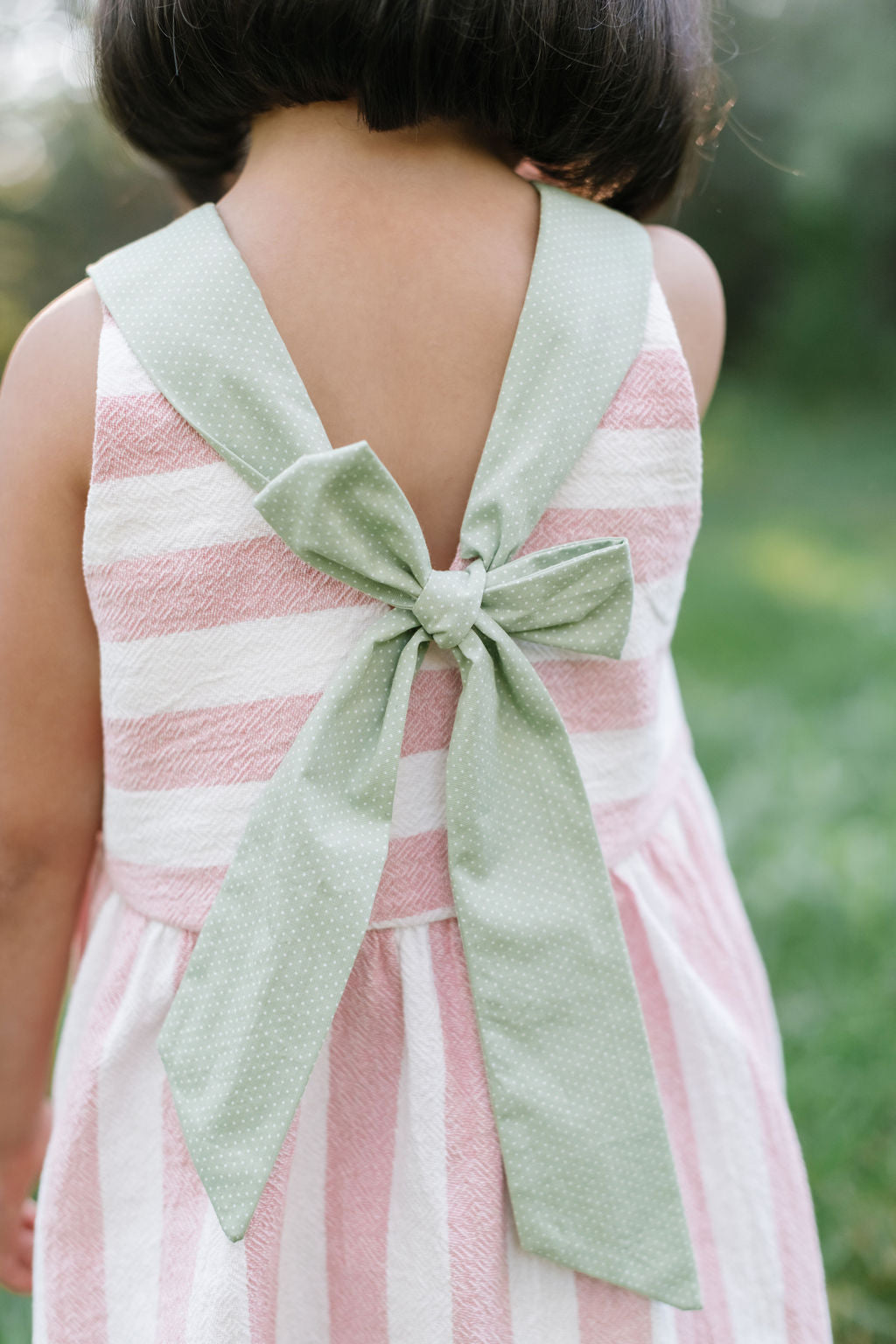 Sunday Dress in Rose Stripe