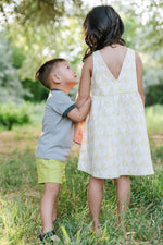 Load image into Gallery viewer, Weekend Dress in Citron Blooms
