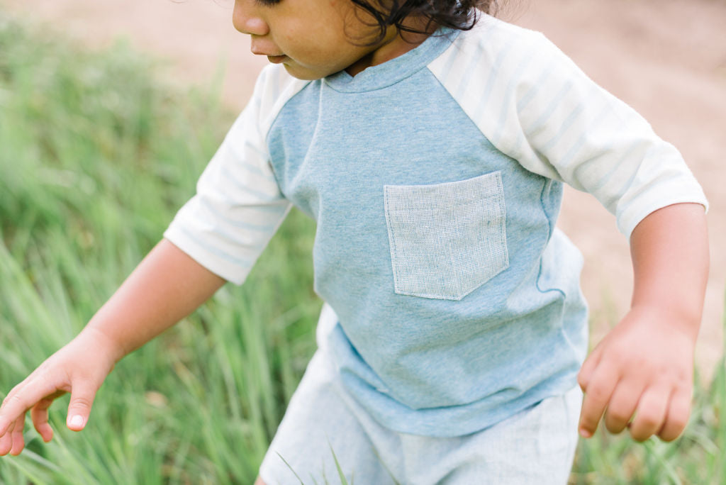 Raglan Tee in Spring Tea