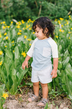 Load image into Gallery viewer, Raglan Tee in Spring Tea
