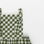 Load image into Gallery viewer, Pinafore Dress in Bush Gingham
