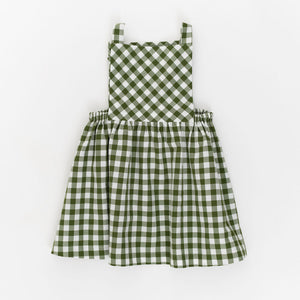 Pinafore Dress in Bush Gingham