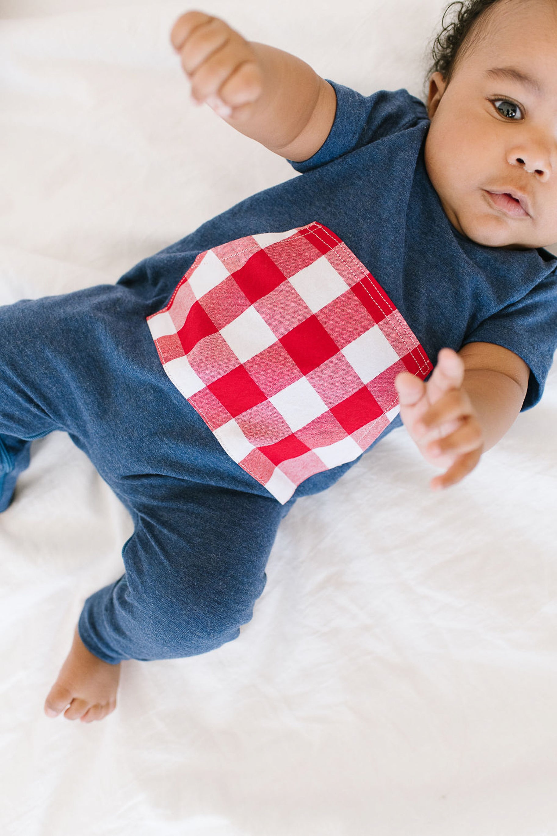 Zipper Romper in Americana