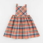 Load image into Gallery viewer, Pinafore Dress in Sunset Plaid
